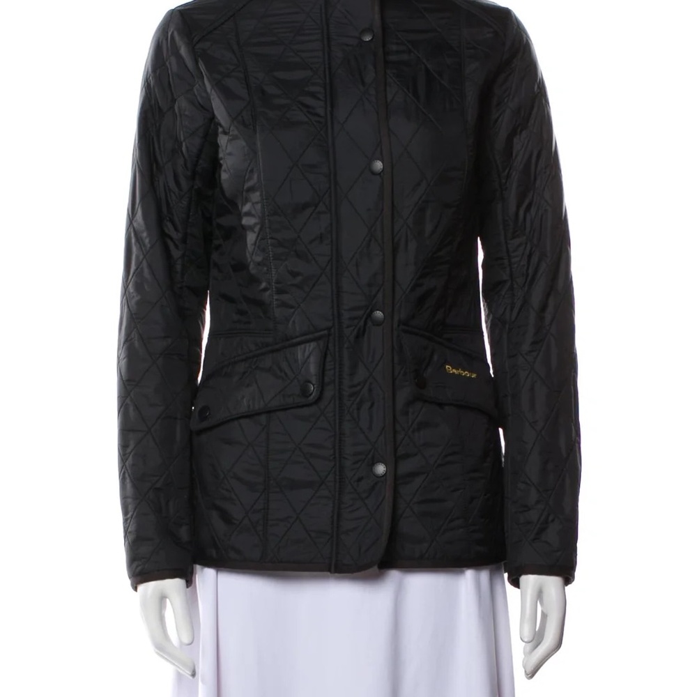 Barbour Black Quilted Utility Jacket